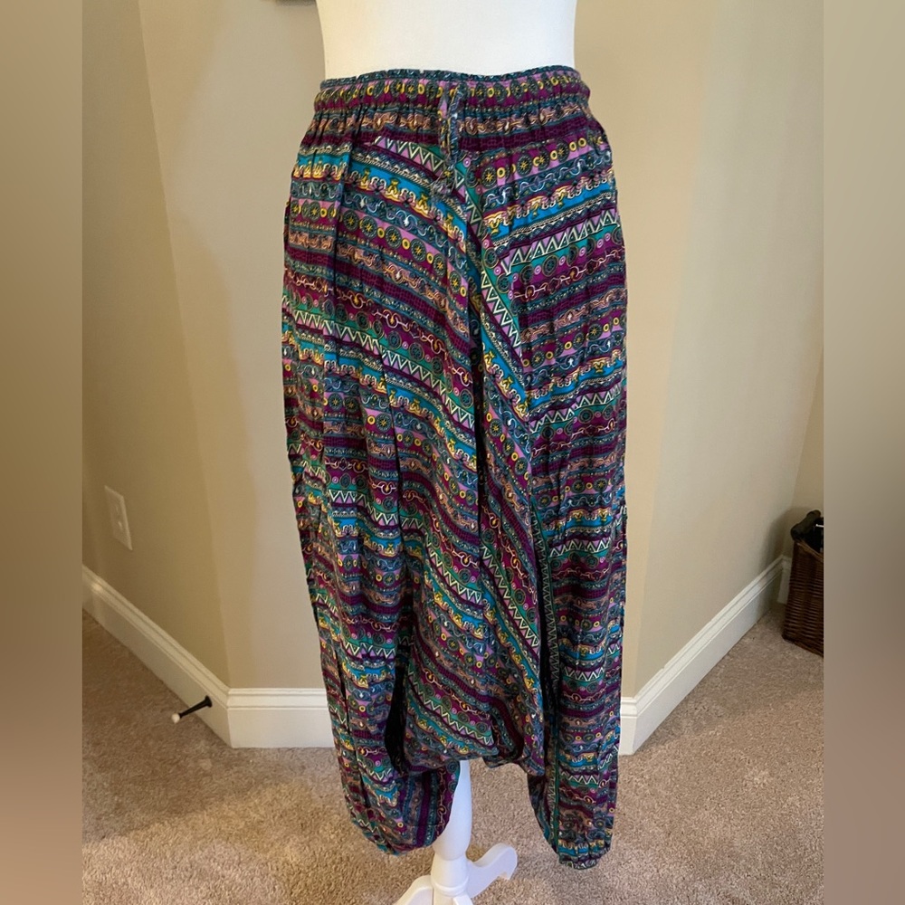 Women’s Thai Patterned Comfortable Rayon Harem Lounge Pants